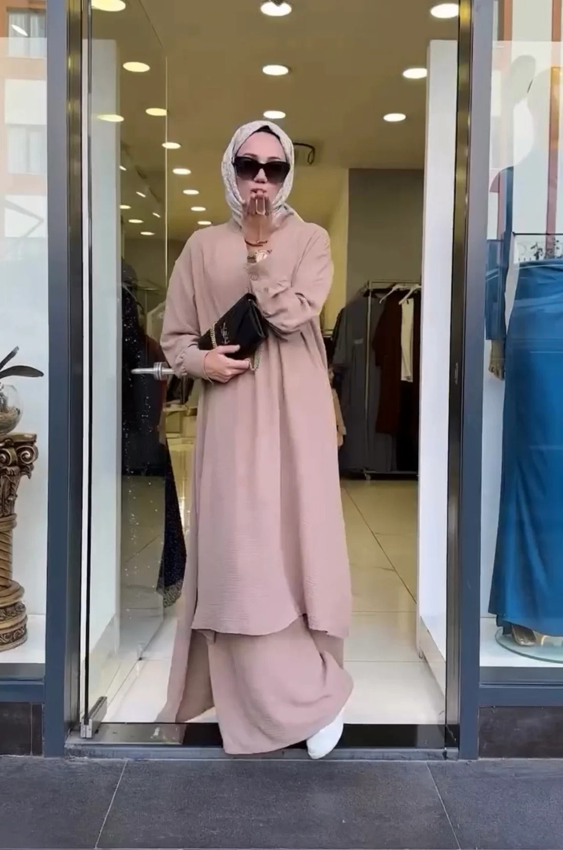 Ladies Long Shirt & Loose Trouser | Casual Outfit