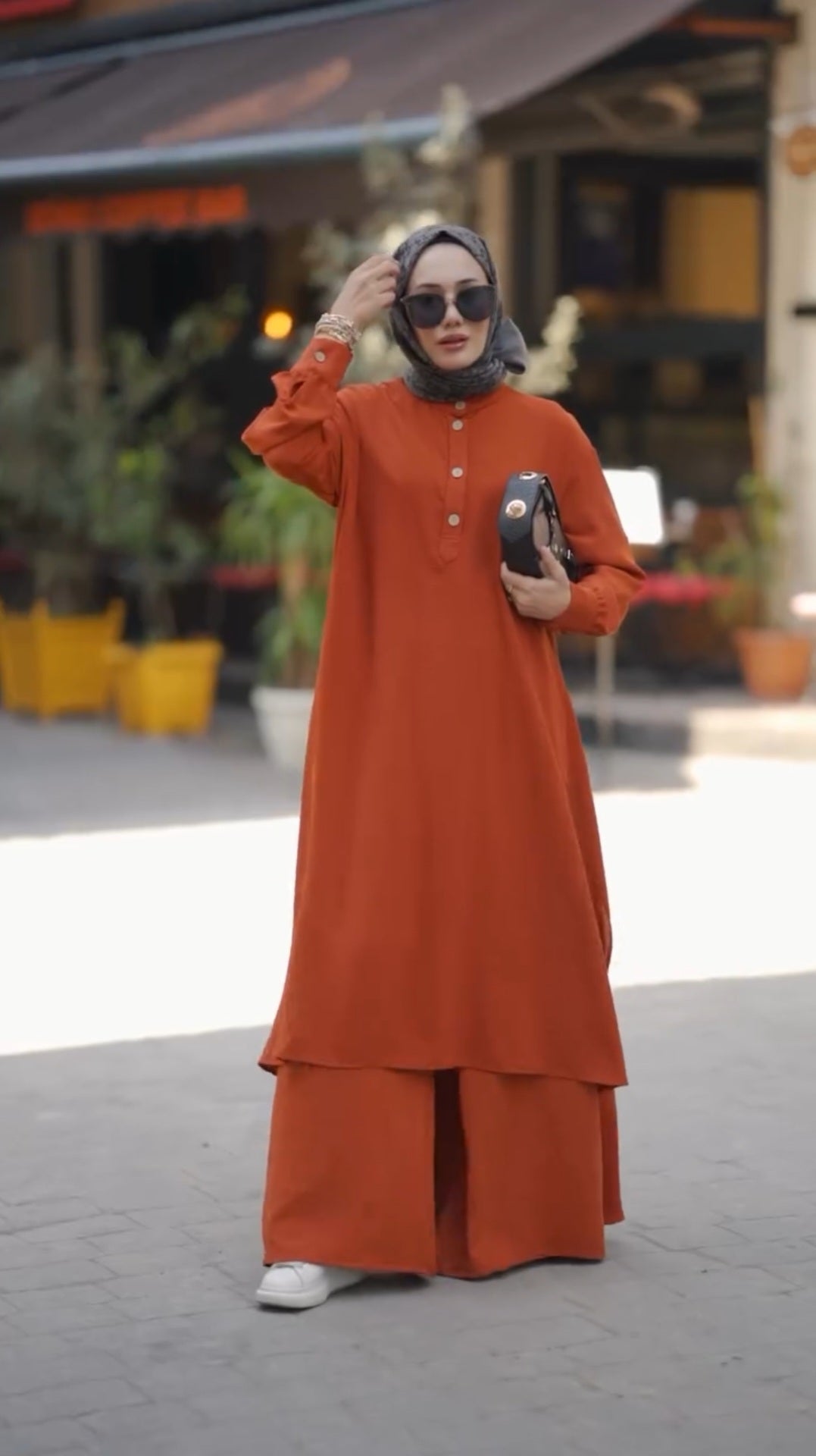 Ladies Long Shirt & Loose Trouser | Casual Outfit