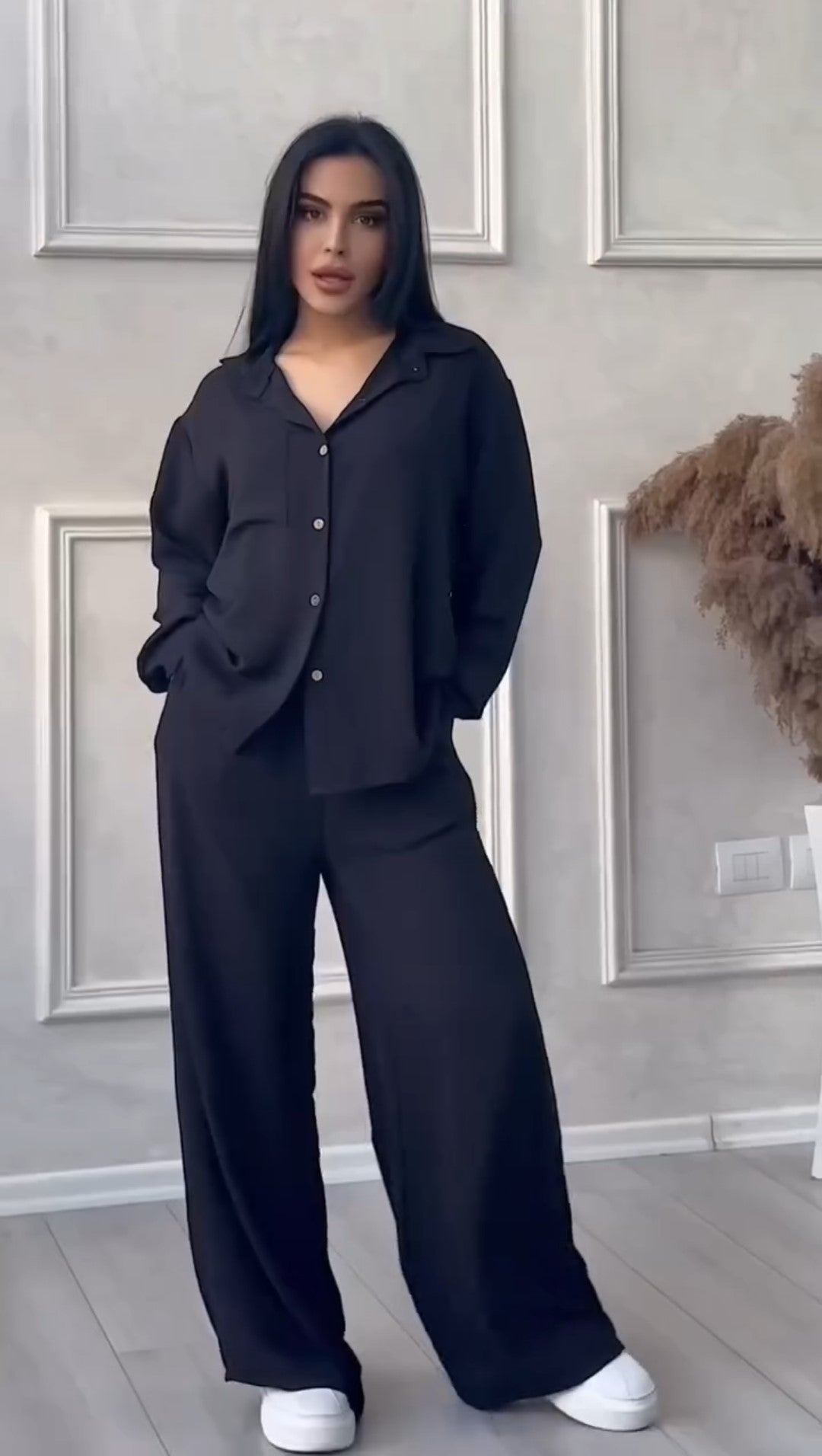 Women Linen Set | Linen Shirt Pants | Luxi Wears