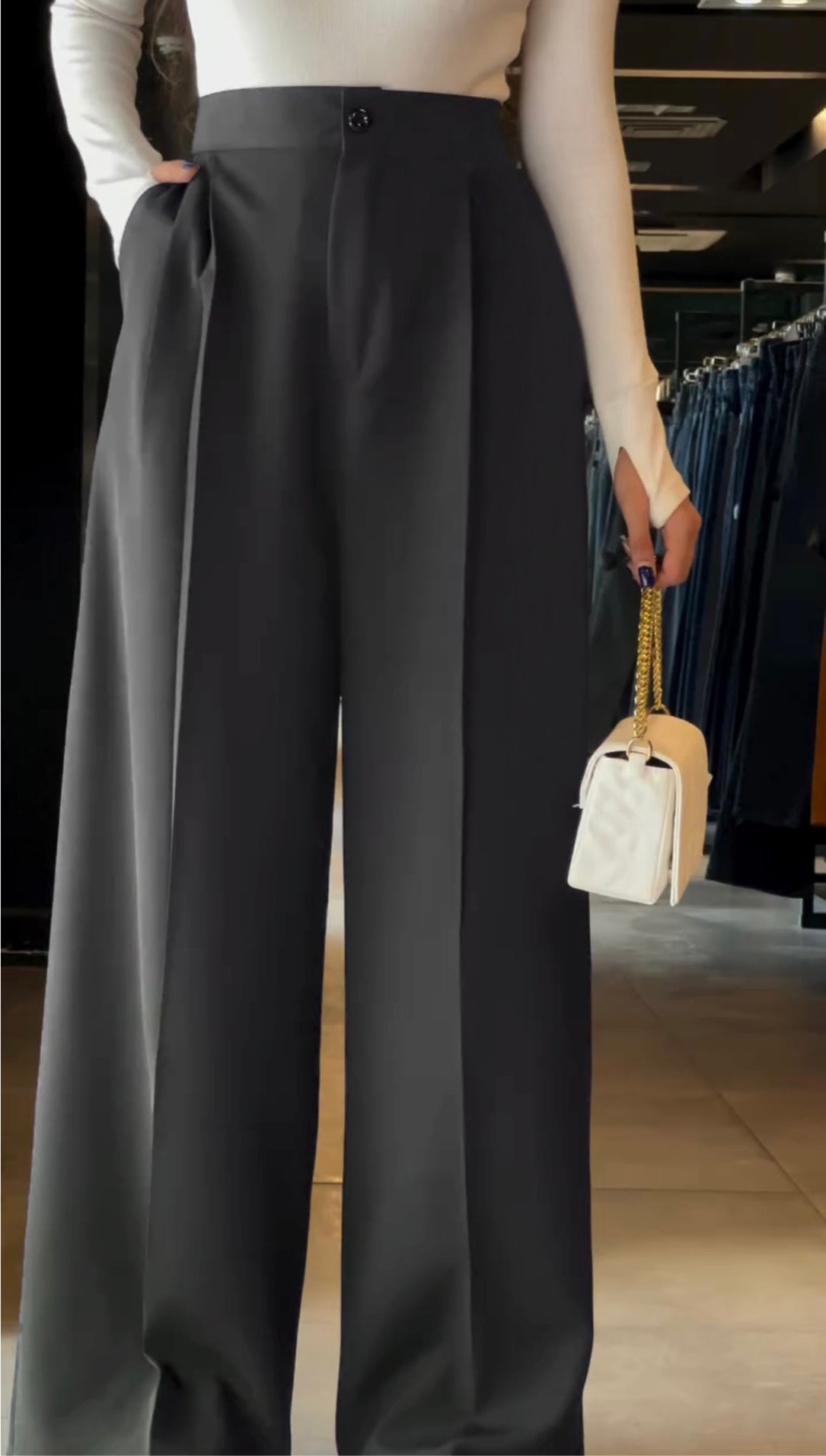 Ladies Wide Leg Pant | Elegant Summer Wear - Malabis