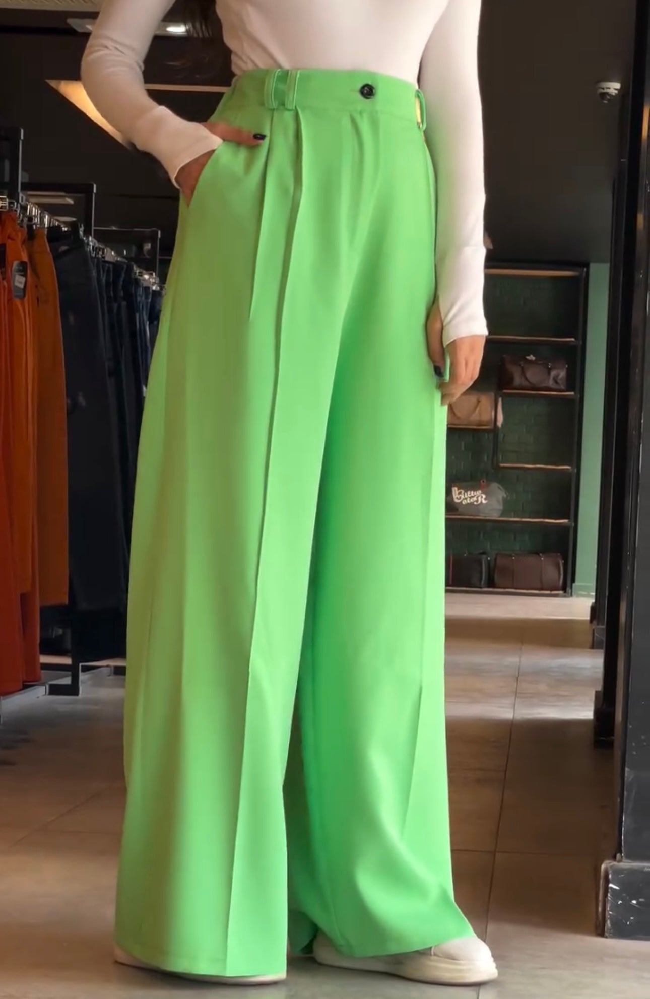 Ladies Wide Leg Pant | Elegant Summer Wear - Malabis