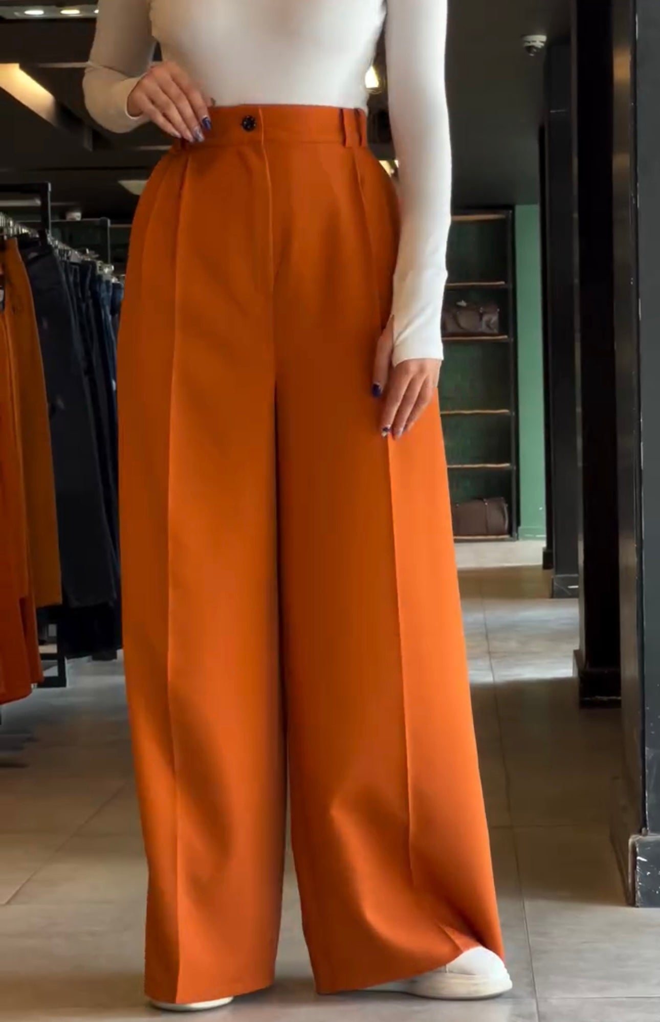 Ladies Wide Leg Pant | Elegant Summer Wear - Malabis