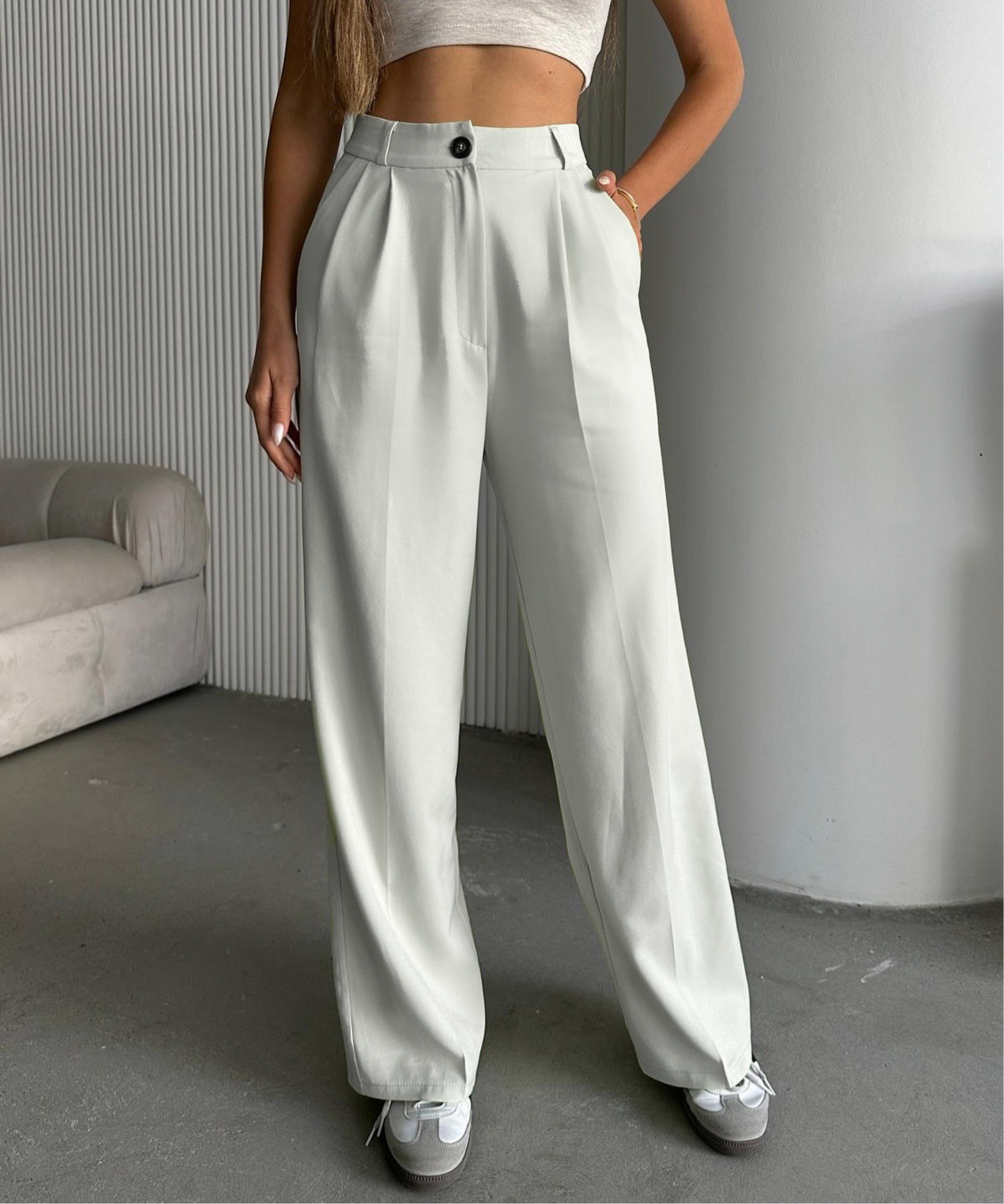Ladies Wide Leg Pant | Elegant Summer Wear - Malabis