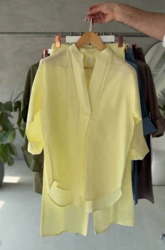 Linen Set Women's | Casual Linen Outfit - Malabis Clothing