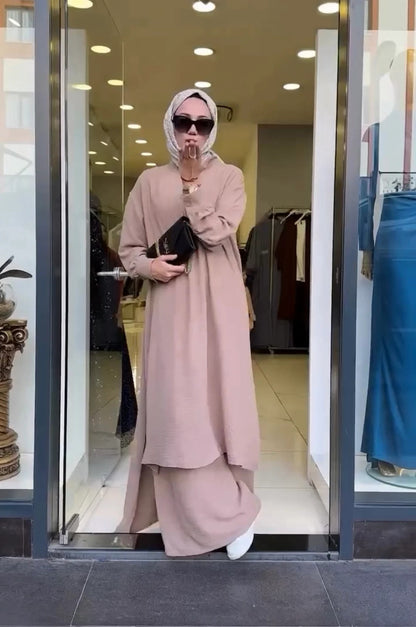 Ladies Long Shirt & Loose Trouser | Casual Outfit