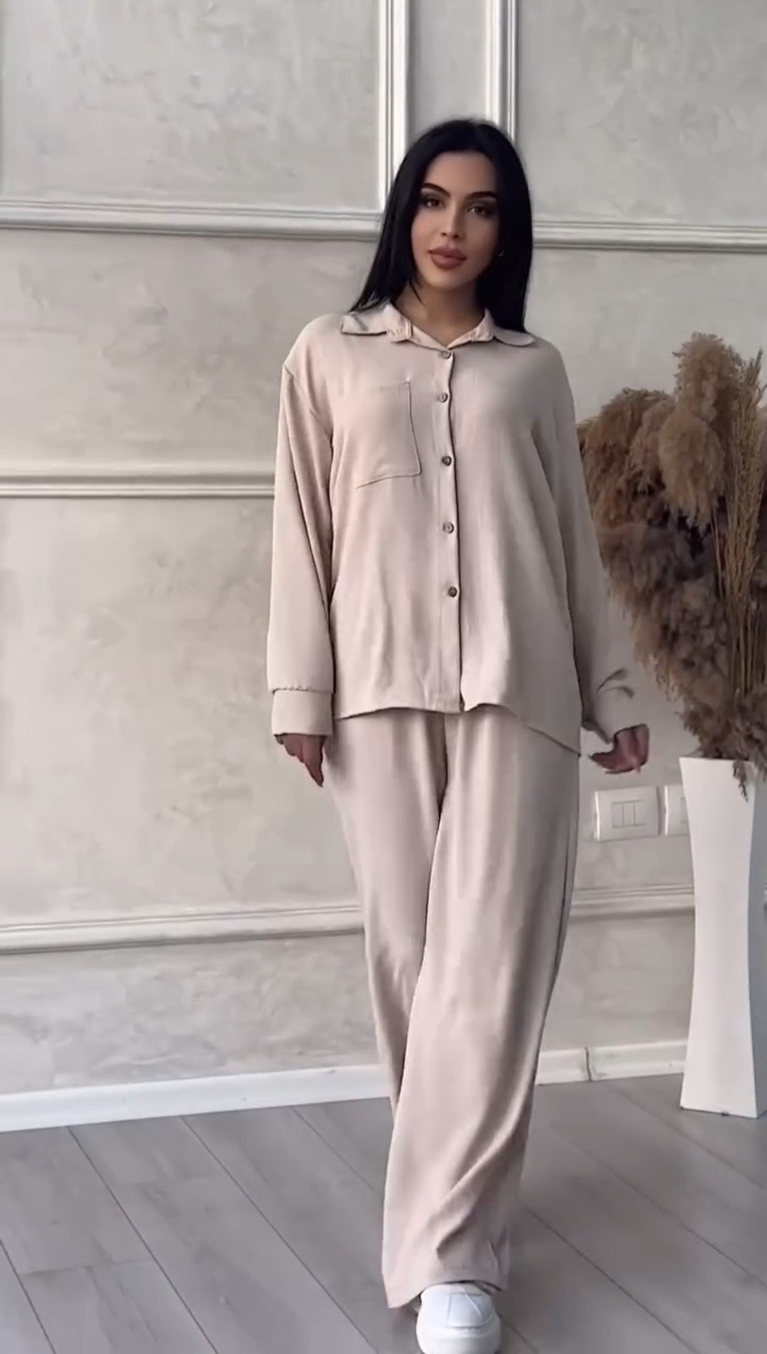 Women Linen Set | Linen Shirt Pants | Luxi Wears