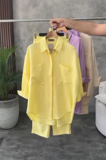 Malabis Women's Shirt & Trouser Set | Everyday Fashion Wear