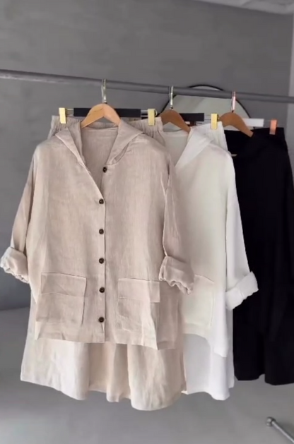 Women's Shirt & Loose Plazo Set
