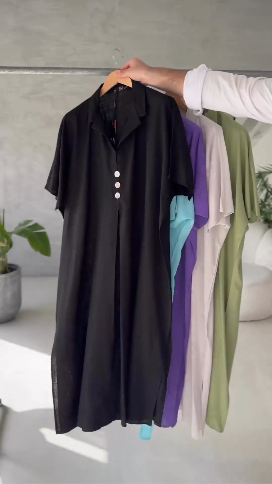 Poly Linen Long Shirt | Women Poly Long Shirt | Luxi Wears