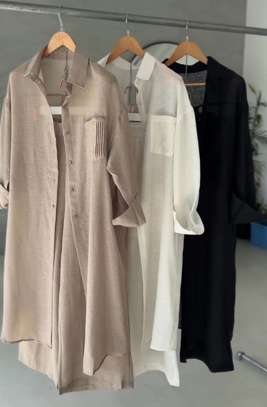 Linen Shirt Plazo Set for Women | Stylish Malabis Clothing