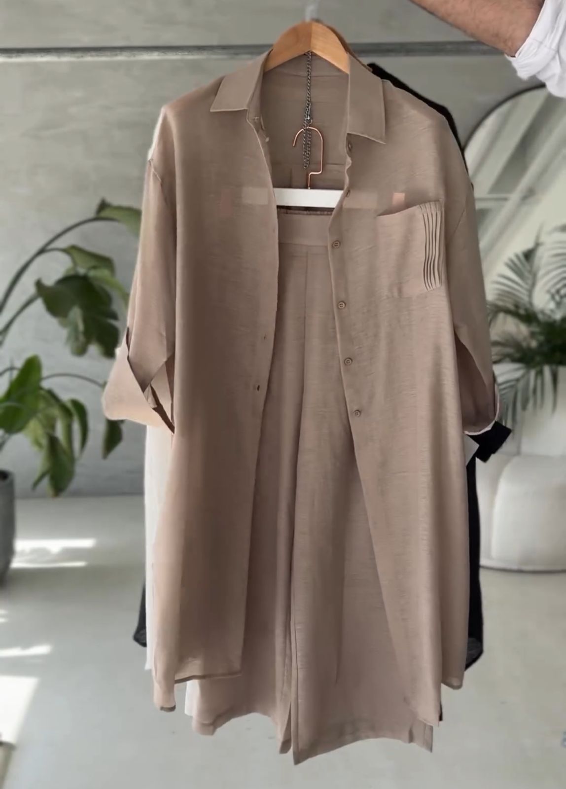 Linen Shirt Plazo Set for Women | Stylish Malabis Clothing
