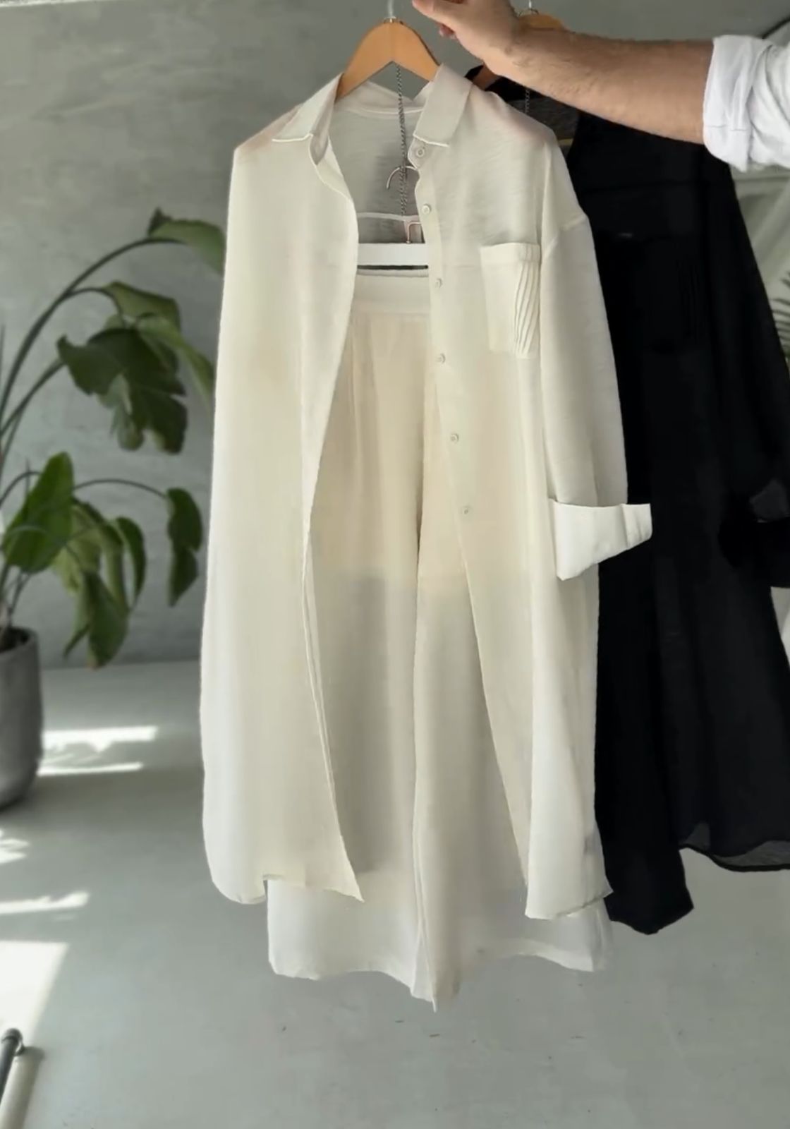Linen Shirt Plazo Set for Women | Stylish Malabis Clothing