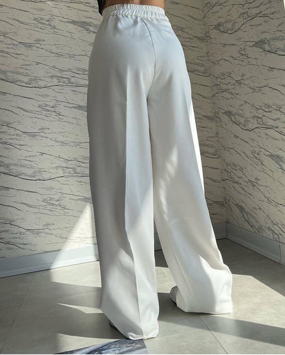 Women Wide Leg Trouser | Stylish Summer Pants - Malabis