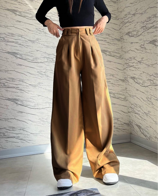 Women Wide Leg Trouser | Stylish Summer Pants - Malabis
