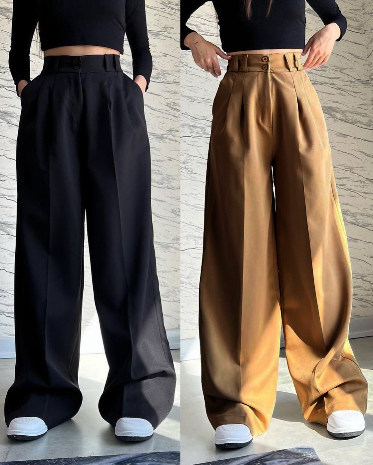 Women Wide Leg Trouser | Stylish Summer Pants - Malabis