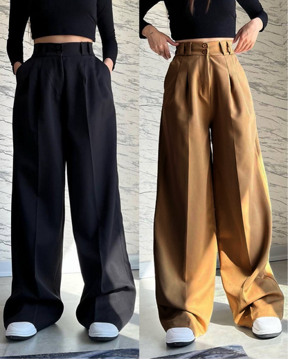 Women Wide Leg Trouser | Stylish Summer Pants - Malabis